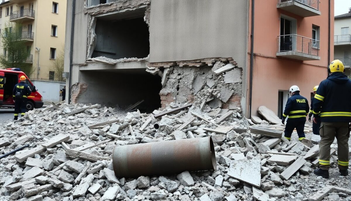 Esplosione a Prun: crollo di un edificio e sospetta bombola di gas