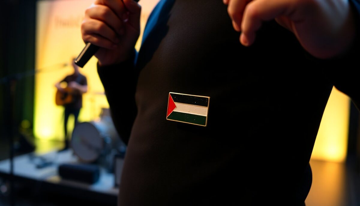 Fiorella Mannoia porta una spilla palestinese sul palco dell'Ariston