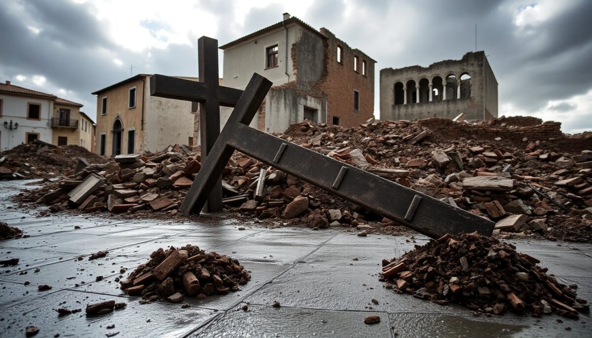 Il crollo della croce a Niscemi: un segnale di una nuova tragedia