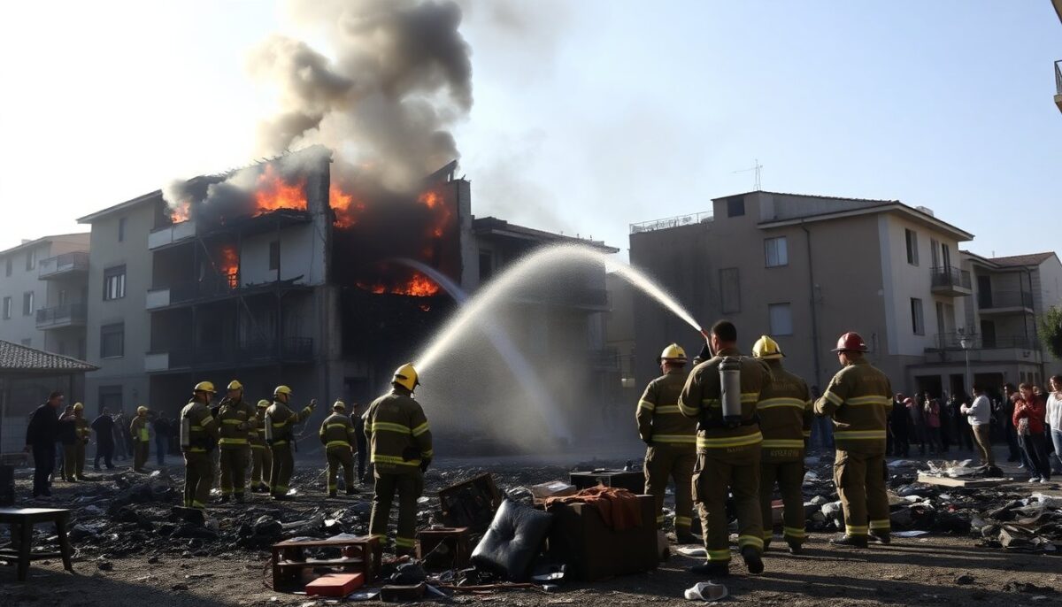 Incendio a Massa: Uomo Deceduto e Moglie Gravemente Ferita in Tragedia Domestica