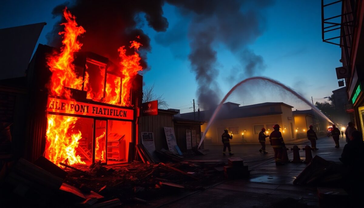 Incendio distrugge tutto, attività commerciali devastate: necessarie evacuazioni
