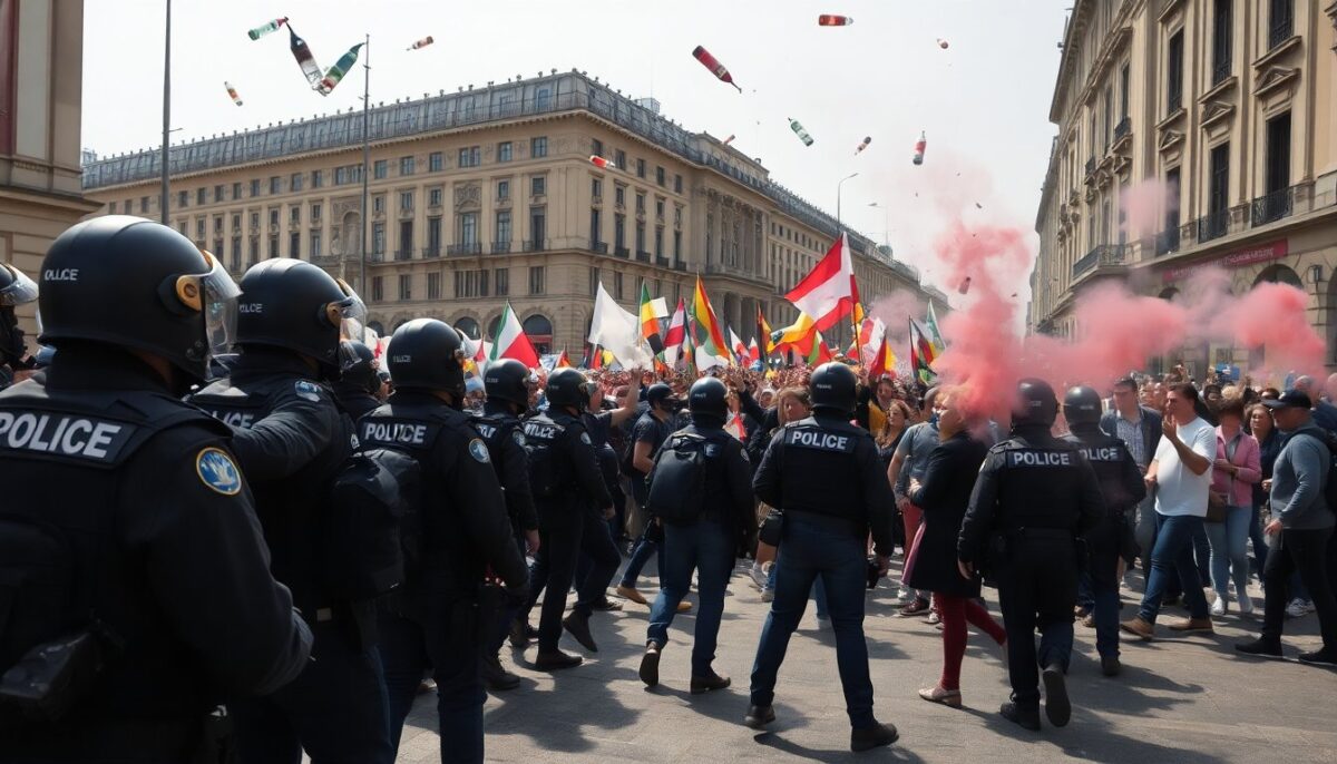 Incidente a Torino: Violenza e Reazioni Dopo il Corteo per il Movimento Askatasuna