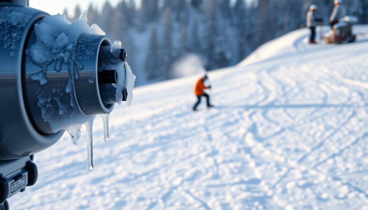 neve tecnica sulle piste: salute, ambiente e precauzioni
