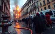 palazzo storico in fiamme a roma evacuazione e intervento dei vigili del fuoco 1772146924