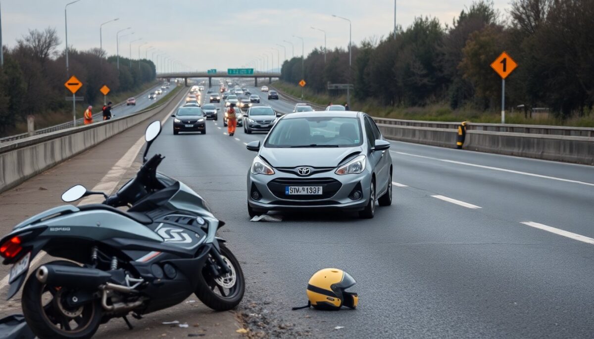 Scontro auto-moto sul Gra: vittima al km 58,900 e code lunghe