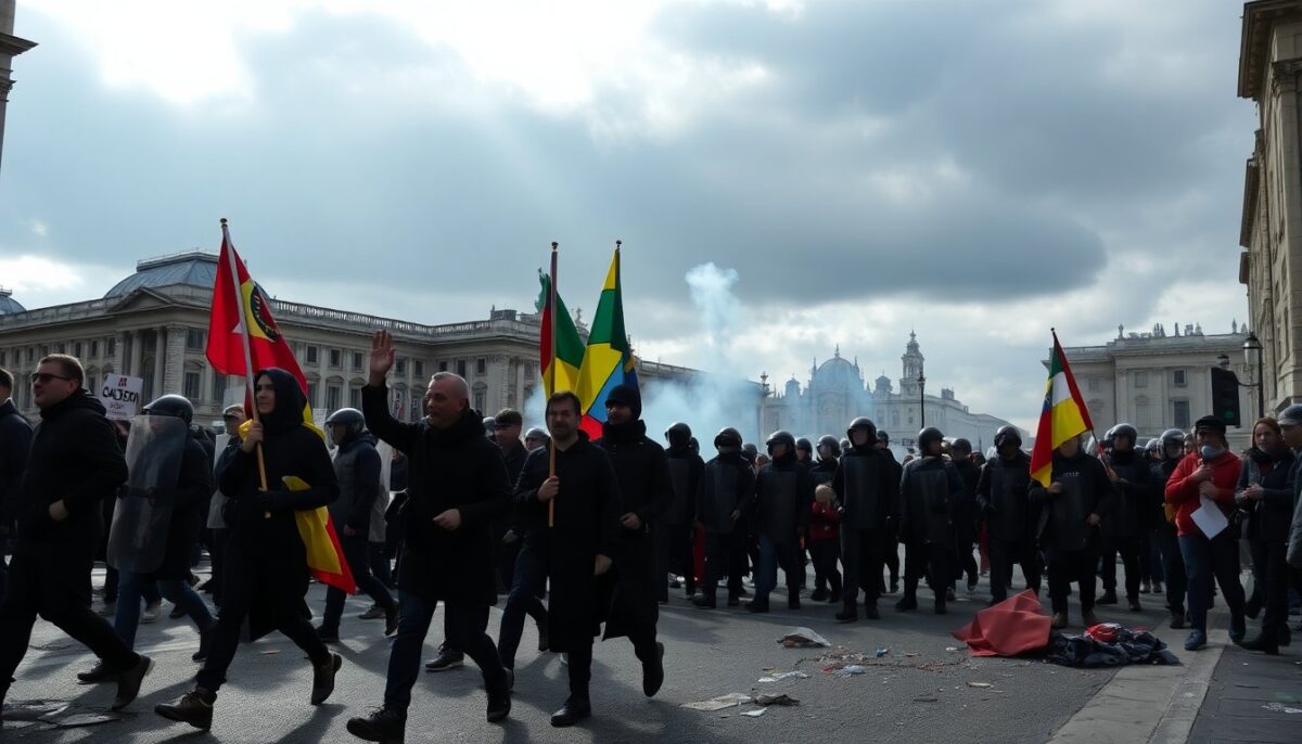 Torino: Resoconto delle violenze durante il corteo per Askatasuna