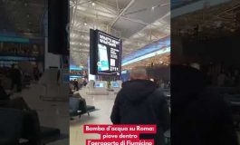 Bomba dacqua su Roma piove dentro laeroporto di Fiumicino 265x160