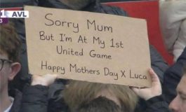 Festa della mamma. allo stadio tifoso United Scusa e la mia prima partita 265x160