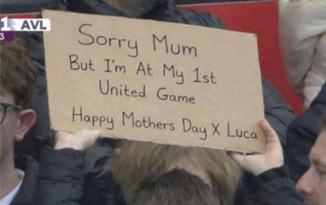 festa della mamma allo stadio tifoso united scusa e la mia prima partita 2