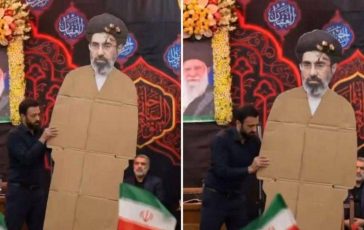 Iran Mojtaba Khamenei e solo di cartone vola il video meme 364x230