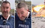israele giornalista in diretta scampa a raid aereo in libano 2