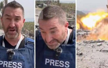 Israele giornalista in diretta scampa a raid aereo in Libano 364x230