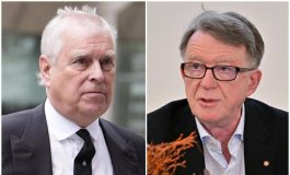 Lex principe Andrea e Mandelson in accappatoio con Epstein spunta la prima foto insieme 265x160