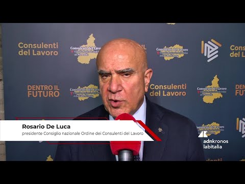Professioni: De Luca (presidente CNO Consulenti Lavoro) "Contro l'inverno demografico lavoro