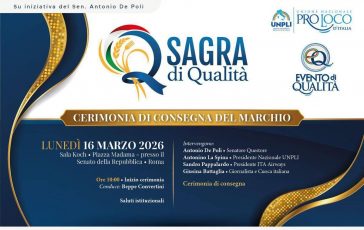 Sagre lunedi al Senato Unpli premia le eccellenze dei territori 364x230