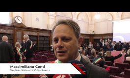 Sagre sindaco di Niscemi Conti Premio che rappresenta il lavoro svolto e la rinascita della 265x160