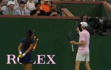 Sinner lite con pubblico a Indian Wells Potete smettere di parlare 364x230