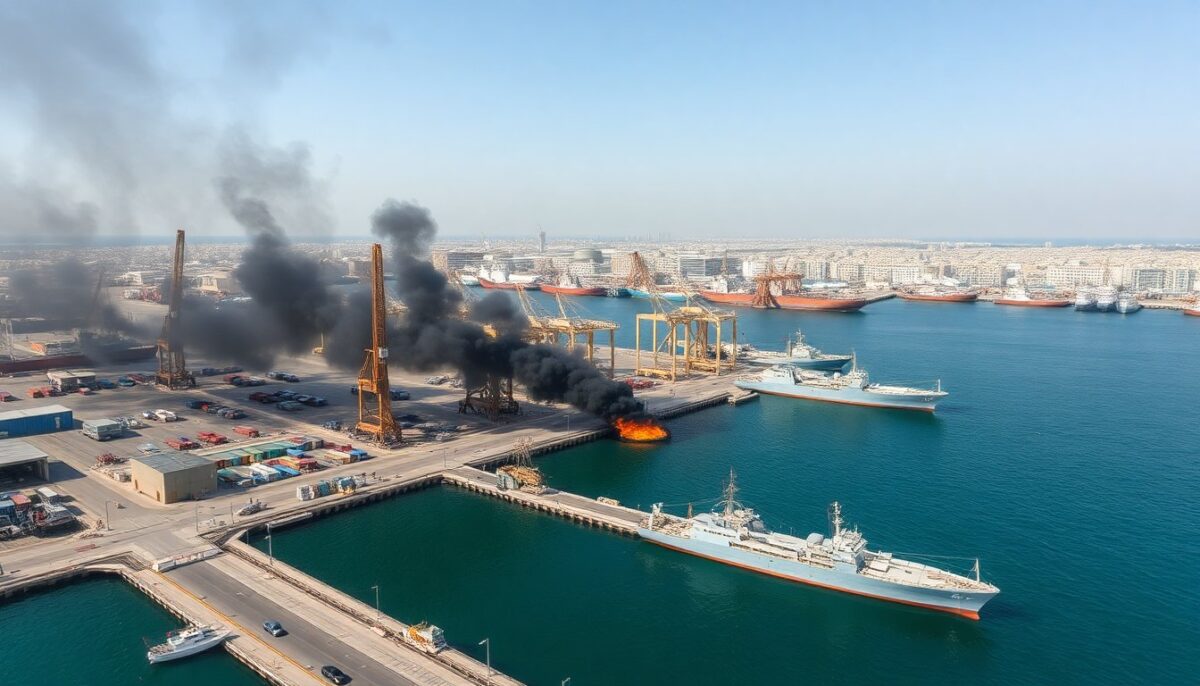 Attacco a Bahrain: incendio al porto che ospita la Quinta Flotta degli Usa