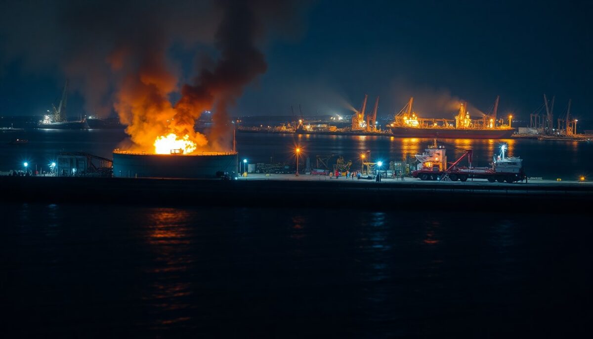 Attacco con droni su Primorsk danneggia serbatoi e sospende i carichi di petrolio