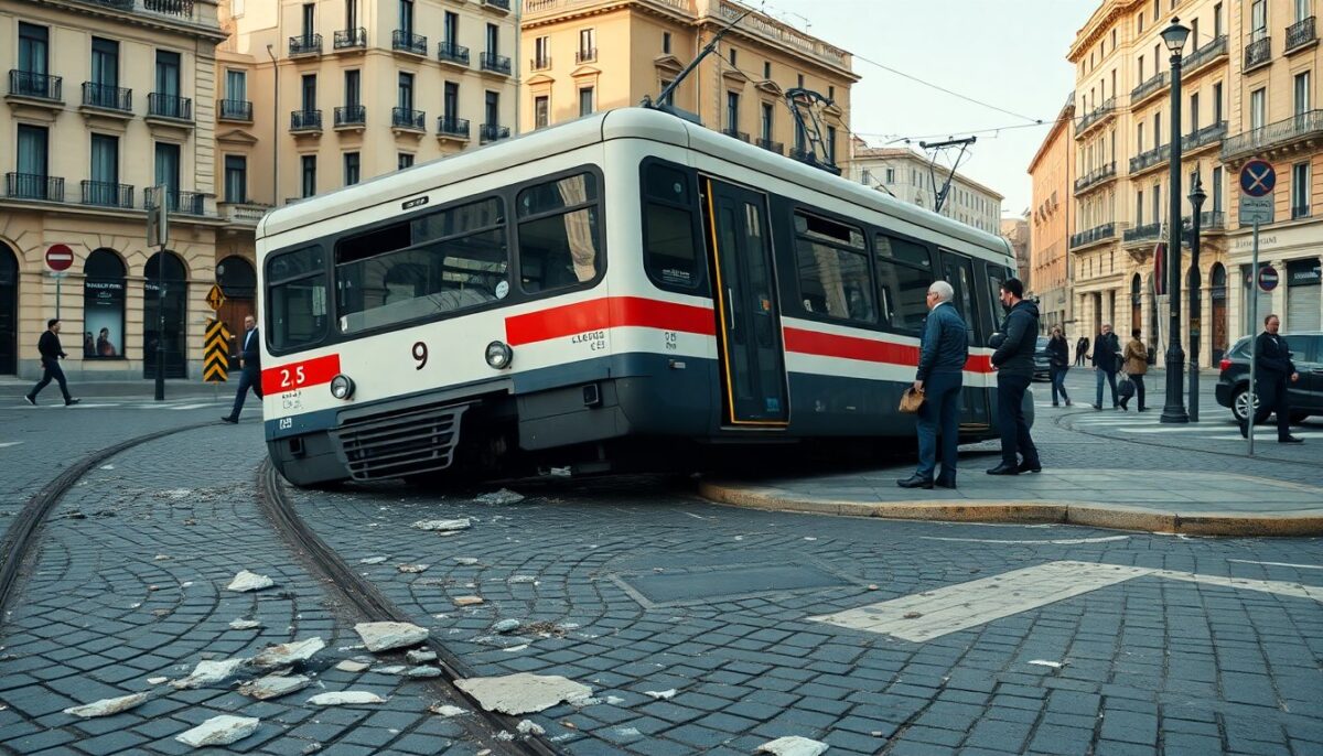 Deragliamento tram a Milano: acquisiti i video, sotto esame il dispositivo “uomo morto”