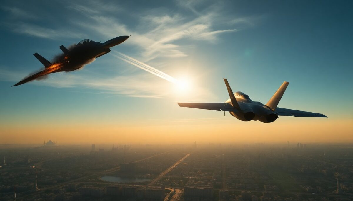 F-35 abbatte un jet YAK-130 su Teheran: le forze israeliane diffondono il duello aereo