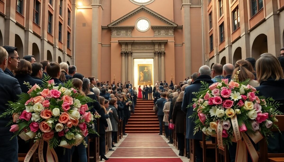 Funerali di Enrica Bonaccorti: la chiesa degli Artisti piena di persone e ricordi