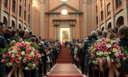 funerali di enrica bonaccorti la chiesa degli artisti piena di persone e ricordi 1773572428 265x160