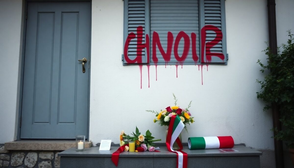 Minacce a Michele Bisceglia: scritte sulla casa della madre e solidarietà istituzionale