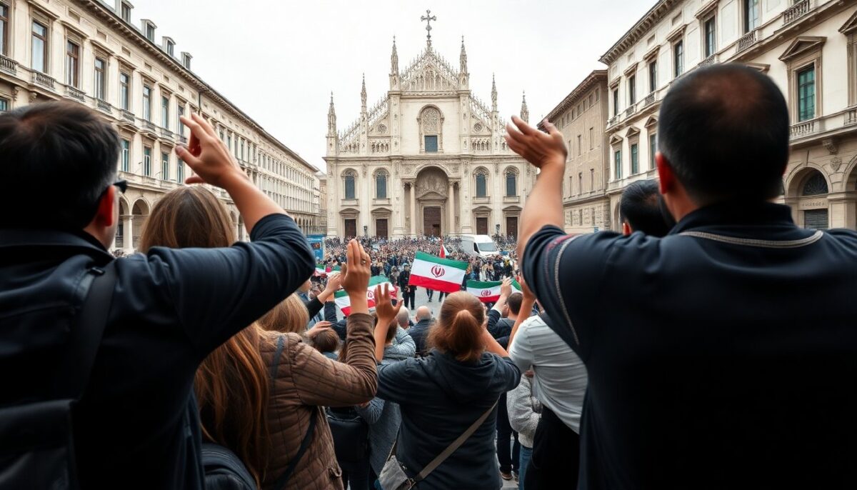Tensione internazionale e manifestazioni: Milano celebra la morte di Khamenei