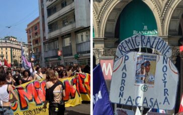 A Milano cortei contro i Patrioti. Lega in piazza Vogliamo Salvini al ministero dellInterno 364x230