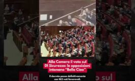 Alla Camera il voto sul Dl Sicurezza le opposizioni intonano Bella Ciao 265x160