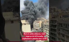 Beirut sotto attacco raid improvvisi di Israele esplosioni e panico tra i civili 265x160