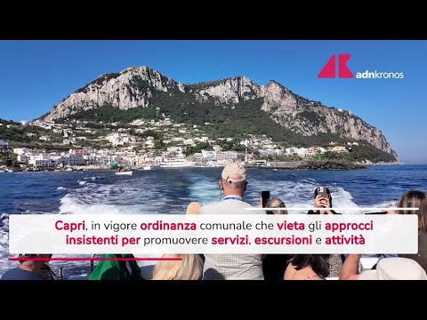 Capri, multe fino a 500 euro a chi 'assale' i turisti