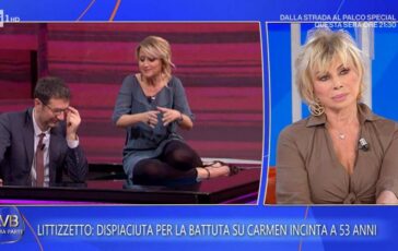Carmen Russo le scuse di Luciana Littizzetto per le battute sulla gravidanza Meglio tardi che mai 364x230