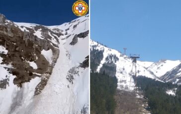 Gran Sasso valanga ai valloni di Campo Imperatore verifiche in corso 364x230