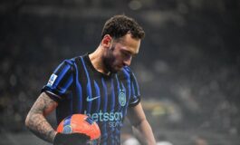 Inter infortunio per Calhanoglu finale Coppa Italia a rischio stagione finita 265x160