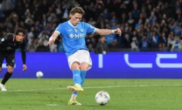 Napoli Cremonese braccio di Grassi su tiro Giovane giusto rigore 265x160