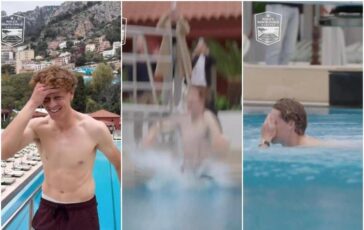 Sinner festa a Montecarlo con. tuffo in piscina 364x230