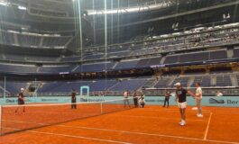 Sinner in campo. al Bernabeu con lui Bellingham Courtois e Nadal 265x160