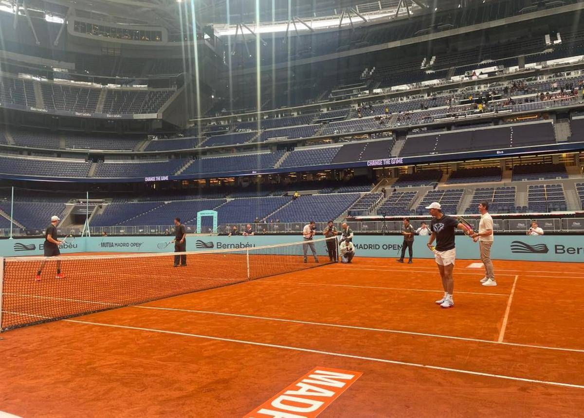 Sinner in campo... al Bernabeu: con lui Bellingham, Courtois e Nadal