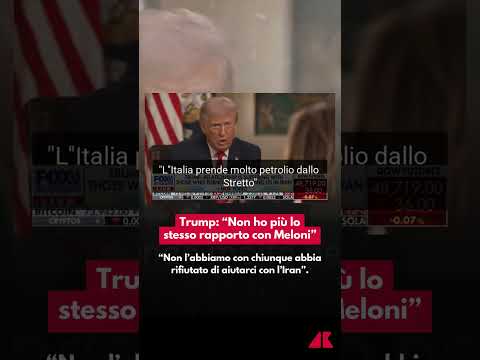 Trump ancora contro Meloni: "Non abbiamo più lo stesso rapporto"