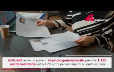 Unicredit accordo con sindacati per il piano di ricambio generazionale 364x230