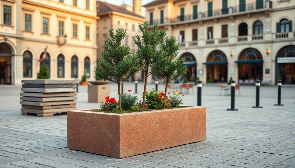 Bolzano sostituisce i New Jersey con fioriere in porfido per sicurezza e decoro
