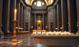 Dieci nuovi battezzati nella basilica di San Pietro durante la veglia pasquale