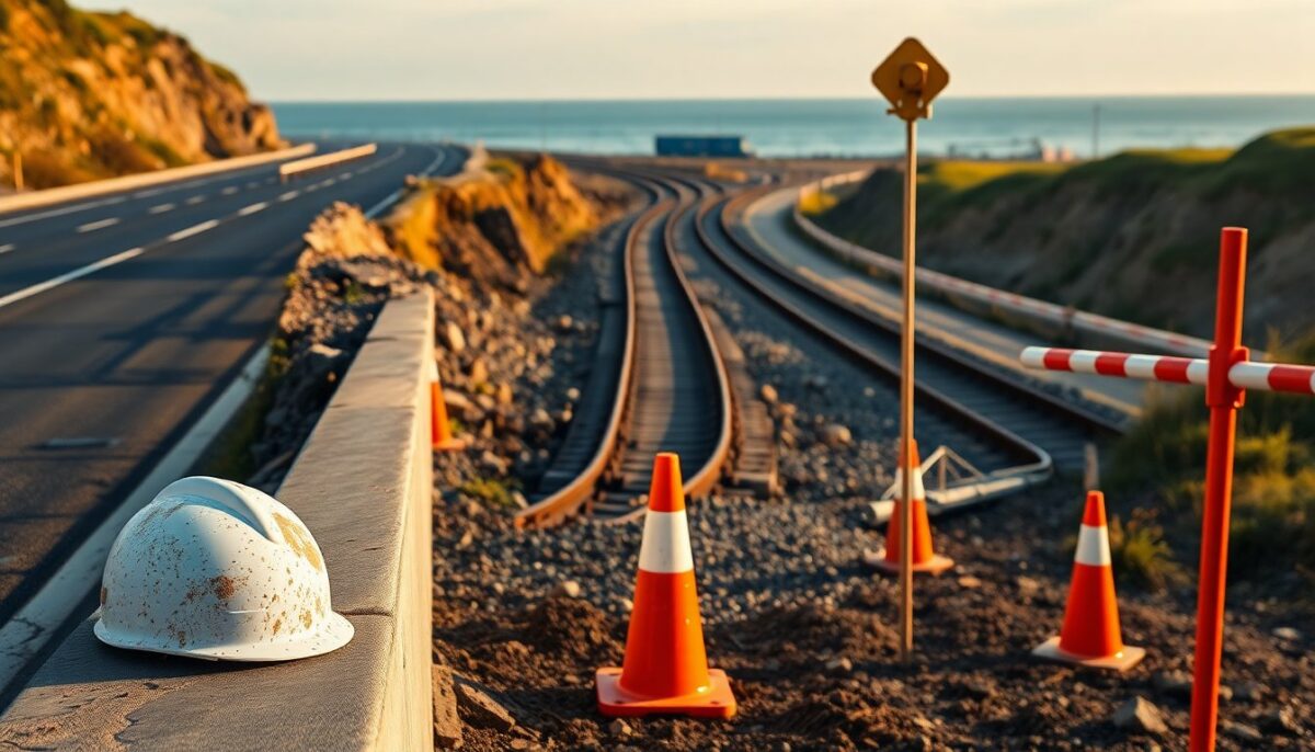 Frana a Petacciato: chiusura dell'A14 e stop ai treni lungo la costa