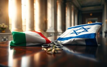 Italia sospende il rinnovo dell'accordo di difesa con Israele: segnali dalla politica estera