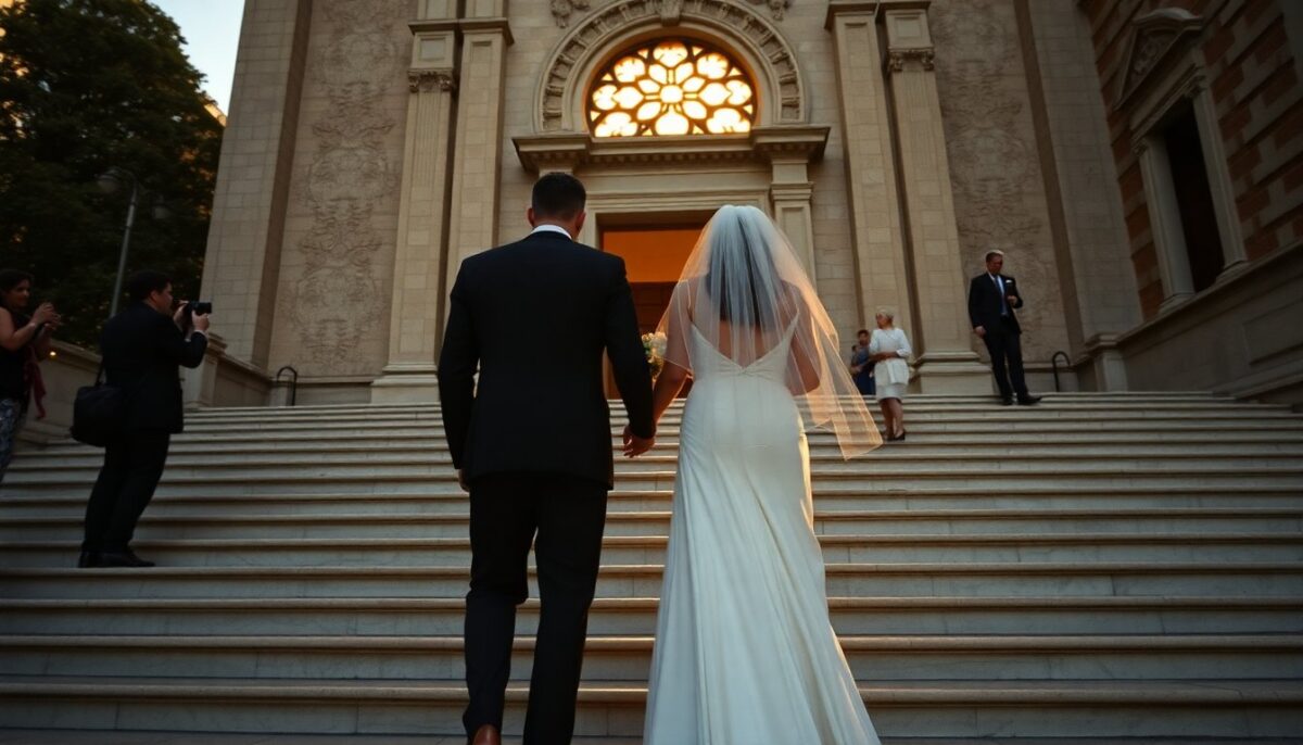 Nathaly Caldonazzo e Filippo Maria Bruni, matrimonio riservato nella basilica di San Nicola