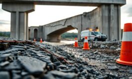 Ponte sul Trigno crollato per il maltempo, emergenza evacuazioni in Molise