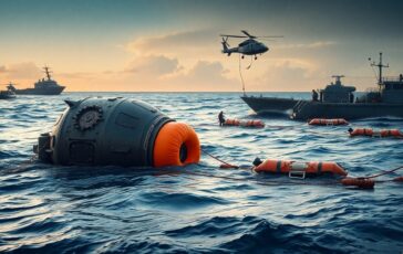 Recupero Artemis II: come verrà assicurata la capsula dopo lo splashdown