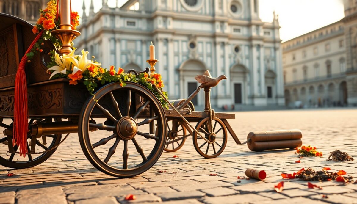 Scoppio del carro a Firenze: storia, volo della colombina e Brindellone
